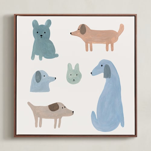 This is a sky kids wall art with standard by Maja Cunningham called buddies