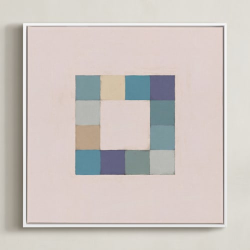 This is a sea blue art by Alisa Galitsyna called squares
