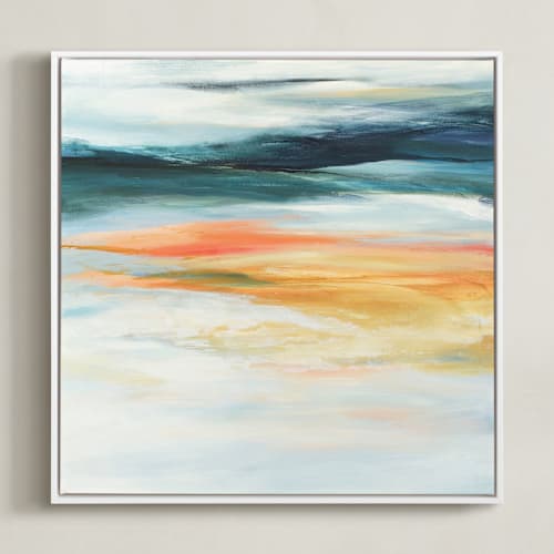 This is a coral art by Mya Bessette called mineral lake