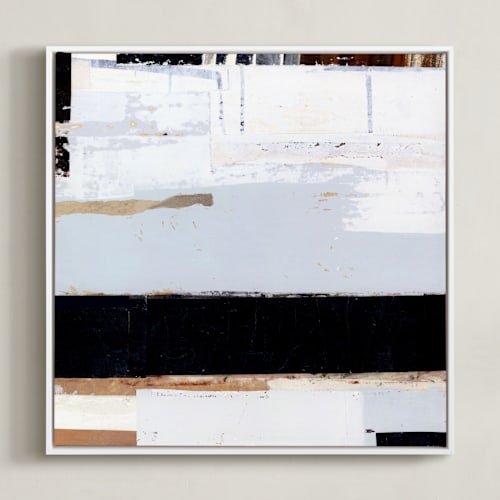 This is a steel grey art with standard by Jaqui Falkenheim called bandwidth 1