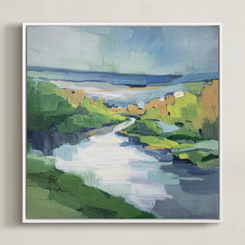 This is a la mer art by Alysia Quisenberry called river flow
