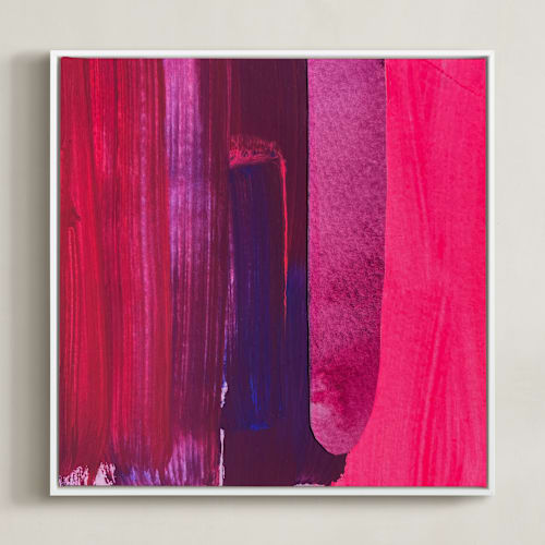 This is a neon magenta art by Erin McCluskey Wheeler called even in the dark you are luminous