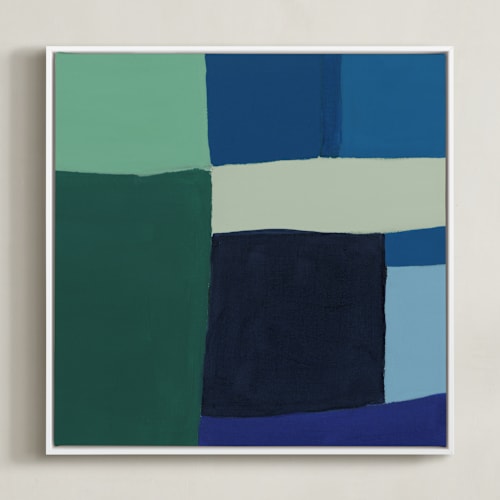 This is a blue art by Anna Veit Nowak called structured rainbow 1