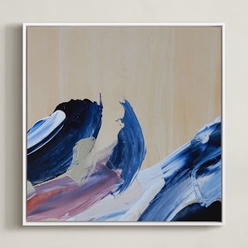 This is a navy blue art by Candace Rae Art called we will move ii