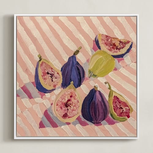 This is a british pink art with standard by Lisa Grizaniuk called figs and stripes 1