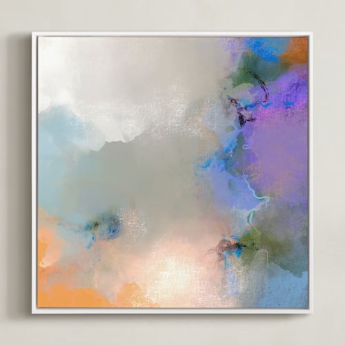 This is a pink purple art with standard by Shraddha Dharia called places to be