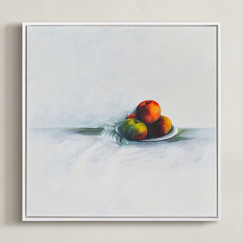 This is a apple red art with standard by Magdi Mushriqui called come to the table