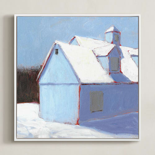 This is a ice blue art by Carol C. Young called linen snow