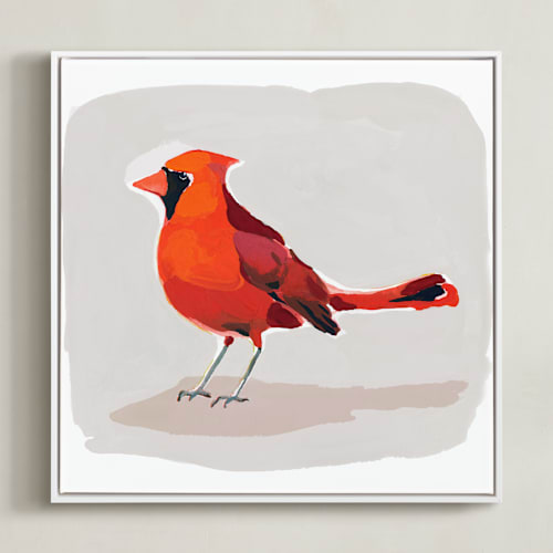 This is a fog art by Betty Hatchett called inquisitive cardinal