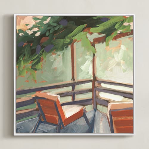 This is a sunrise art by Khara Ledonne called wisteria hideaway