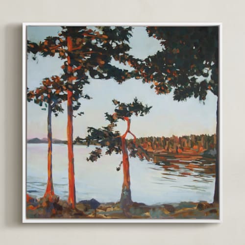 This is a pale blue art by Kelly Johnston called davison head