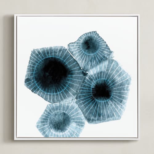This is a dark ocean art by Tanya Lee of Frooted Design called fossilized rock