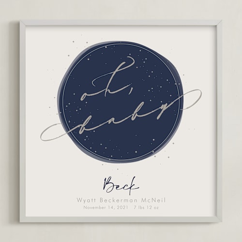 This is a stardust personalized art for kids by Kennedi Shaw called stardust planet