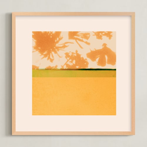 This is a saffron art with standard by Kamala Nahas called fusion 2