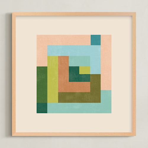 This is a moss green art by Creo Study called pixel plush i