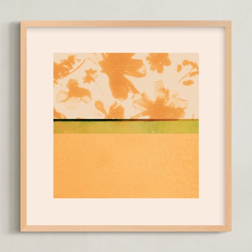 This is a saffron art with standard by Kamala Nahas called fusion 1