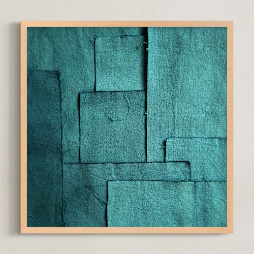 This is a cyan sky art with standard by Debra Pruskowski called gathered remnants i