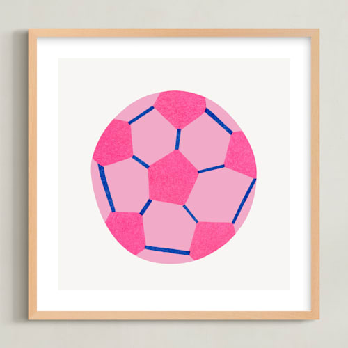This is a cobalt kids wall art with standard by Carrie Moradi called electric sports 2