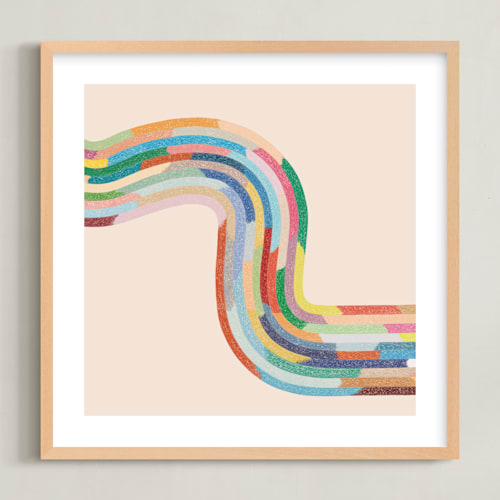 This is a lollipop kids wall art by Emily Kariniemi called rainbow river