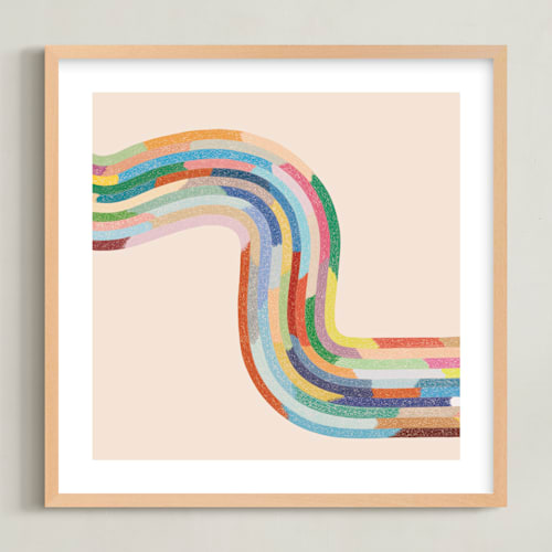 This is a lollipop kids wall art with standard by Emily Kariniemi called rainbow river
