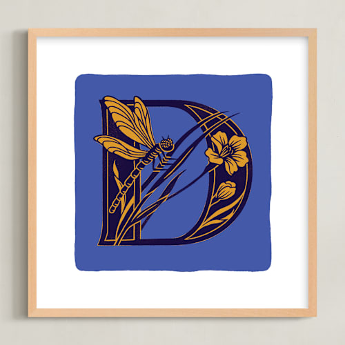 This is a royal kids wall art with standard by Lia Geeter called animal alphabet 4