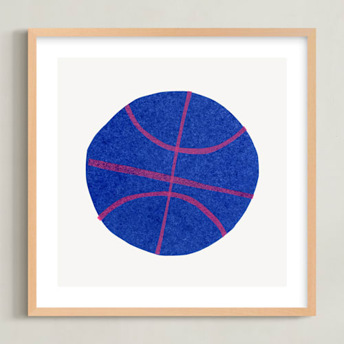 This is a cobalt kids wall art with standard by Carrie Moradi called electric sports 3