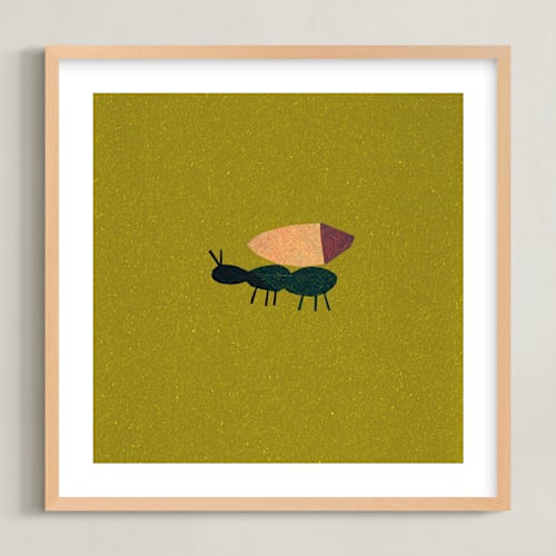 This is a grass kids wall art with standard by Sumak Studio called on the ground 2