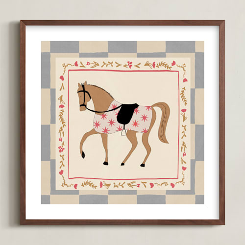 This is a sky nursery wall art with standard by Maja Cunningham called dream pony