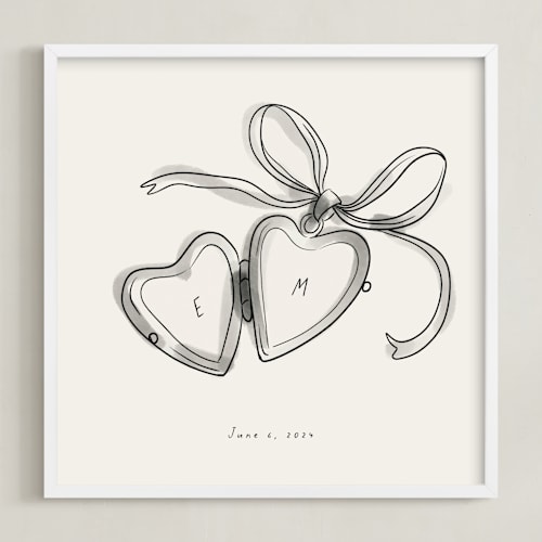This is a cream photos to art by Ani Somi called locket: custom print