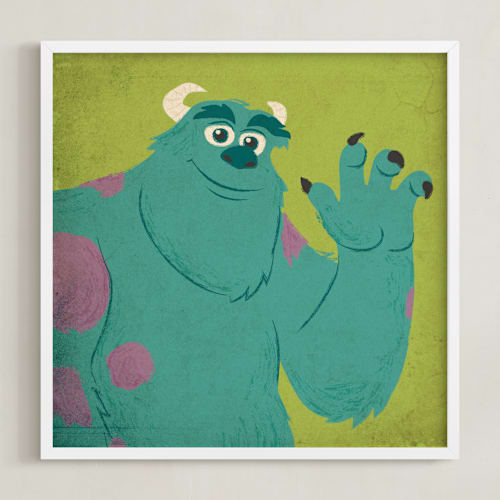 This is a monster green disney art by Kiersten Garner called sulley & mike i
