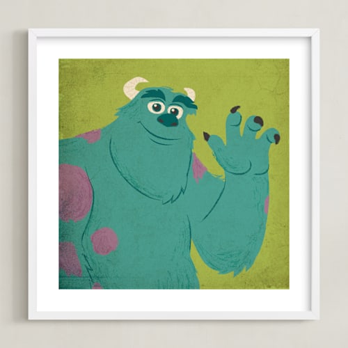 This is a monster green disney art by Kiersten Garner called sulley & mike i