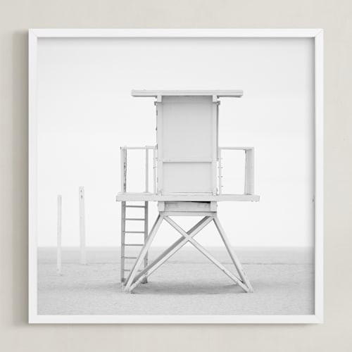 This is a neutral grey art with standard by Kate Houlihan Photography called iconic lifeguard tower