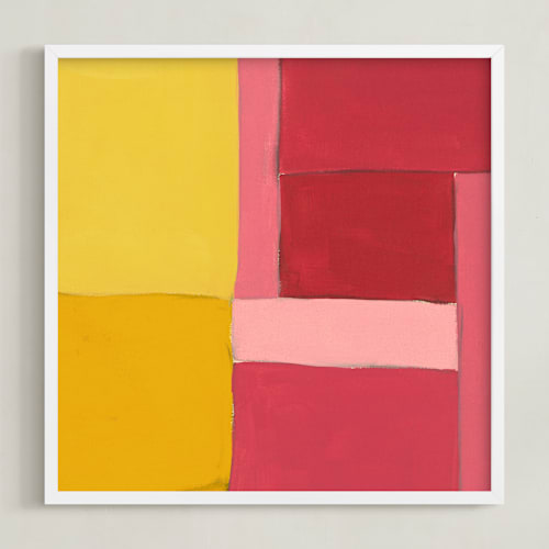 This is a yellow art with standard by Anna Veit Nowak called structured rainbow 2