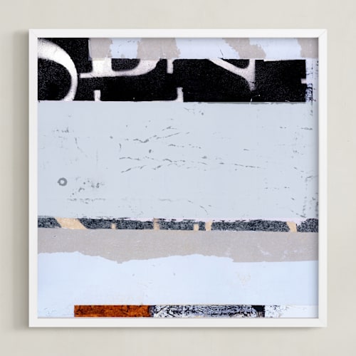 This is a steel grey art with standard by Jaqui Falkenheim called bandwidth 2