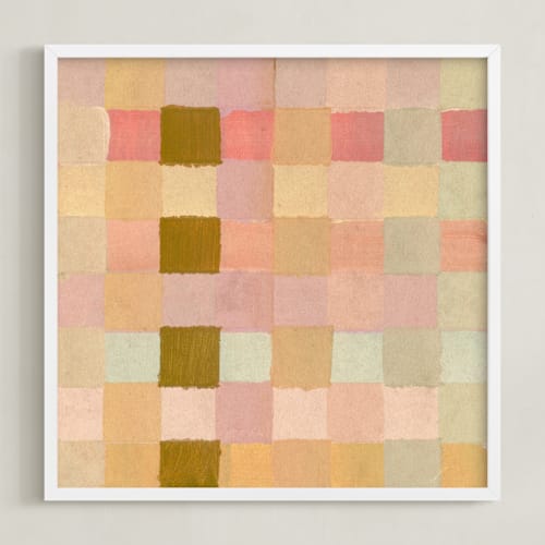 This is a wheat art with standard by Lindsay Megahed called checkers 1