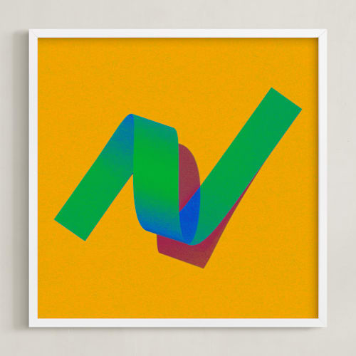 This is a yellow twist art by Andrew McClintock called twist