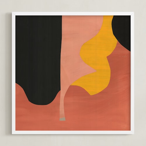 This is a sultry salmon art by cyrille gulassa called desert dance i