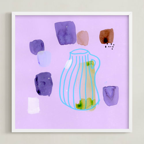 This is a lilac art by Lindsay Megahed called vase study