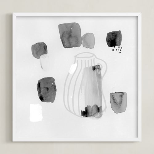 This is a charcoal art by Lindsay Megahed called vase study