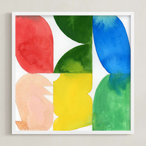 This is a modern primary art by Christina Flowers called a language of form 1