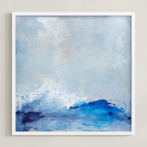 This is a soft blue art by Julia Contacessi called fleeting light