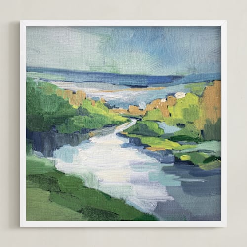 This is a la mer art by Alysia Quisenberry called river flow