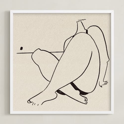 This is a ivory art by Katie Spak called beach bum