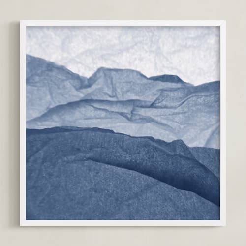 This is a denim art by Shannon Kohn called paper napkin panorama iii