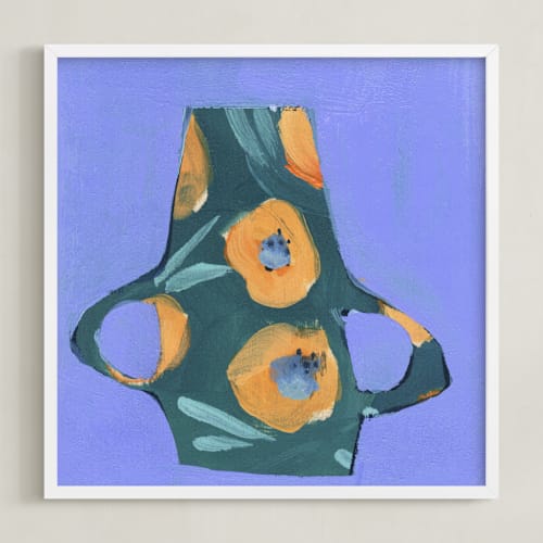 This is a forest green art with standard by Lottie Aldarwish called the brambles