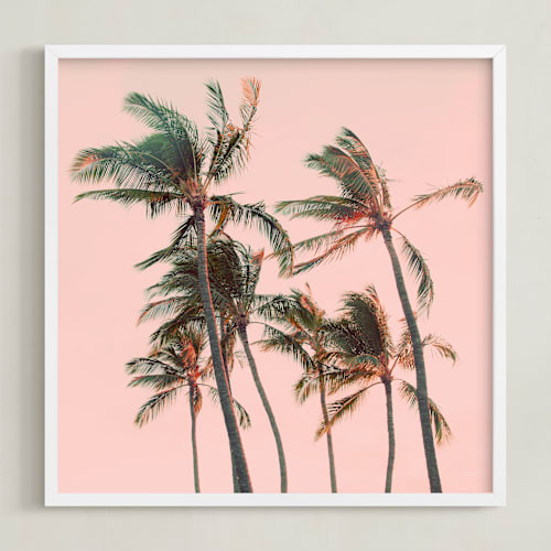 This is a starburst pink art by Alicia Abla called aloha