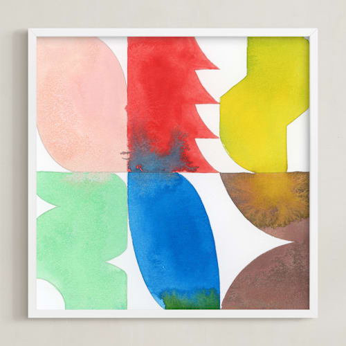 This is a modern primary art by Christina Flowers called a language of form 2