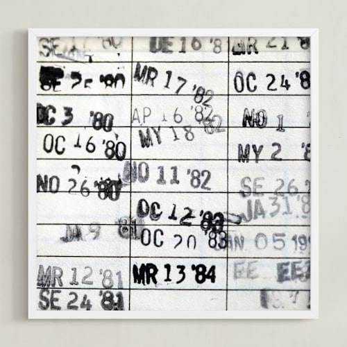 This is a ivory art by ALICIA BOCK called date due