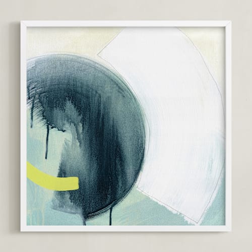 This is a sea foam green art with standard by Kirsta Benedetti called half of the whole