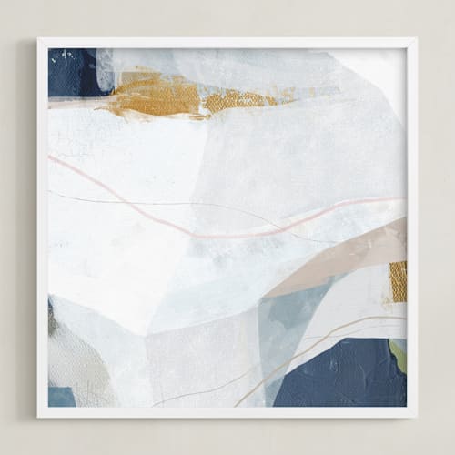This is a denim art by Melanie Severin called holding on